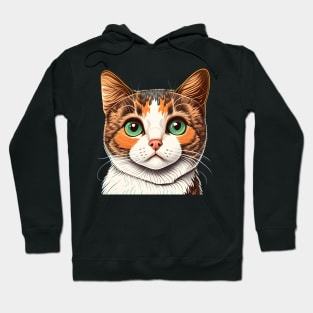 Cute Funny Cat Face Lover Design Hoodie